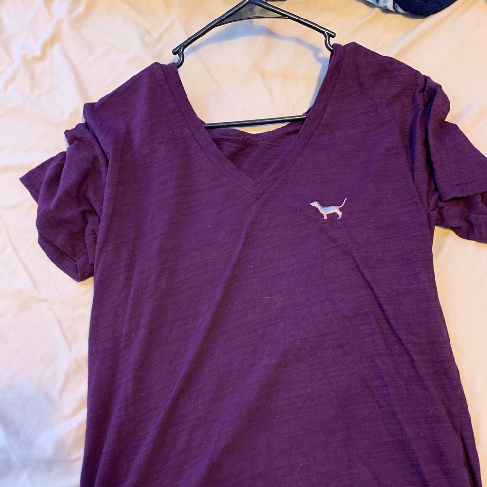 PINK, burgundy, wore a few times, great condition